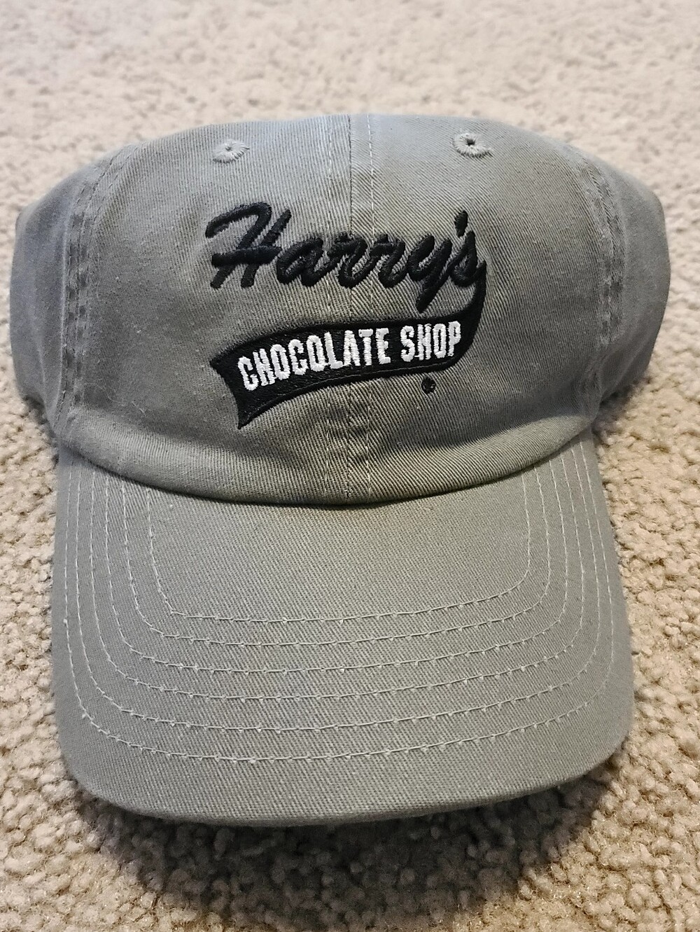 Harry's Chocolate Shop Gray Baseball Cap NWT